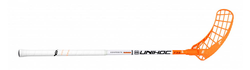 Unihoc Epic Youngster Composite 36 White/Neon Orange