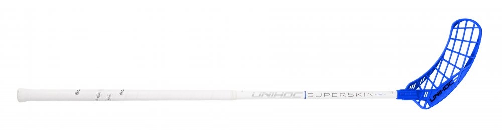 Unihoc Epic Superskin Regular Feather Light 26 Oval White/Blue