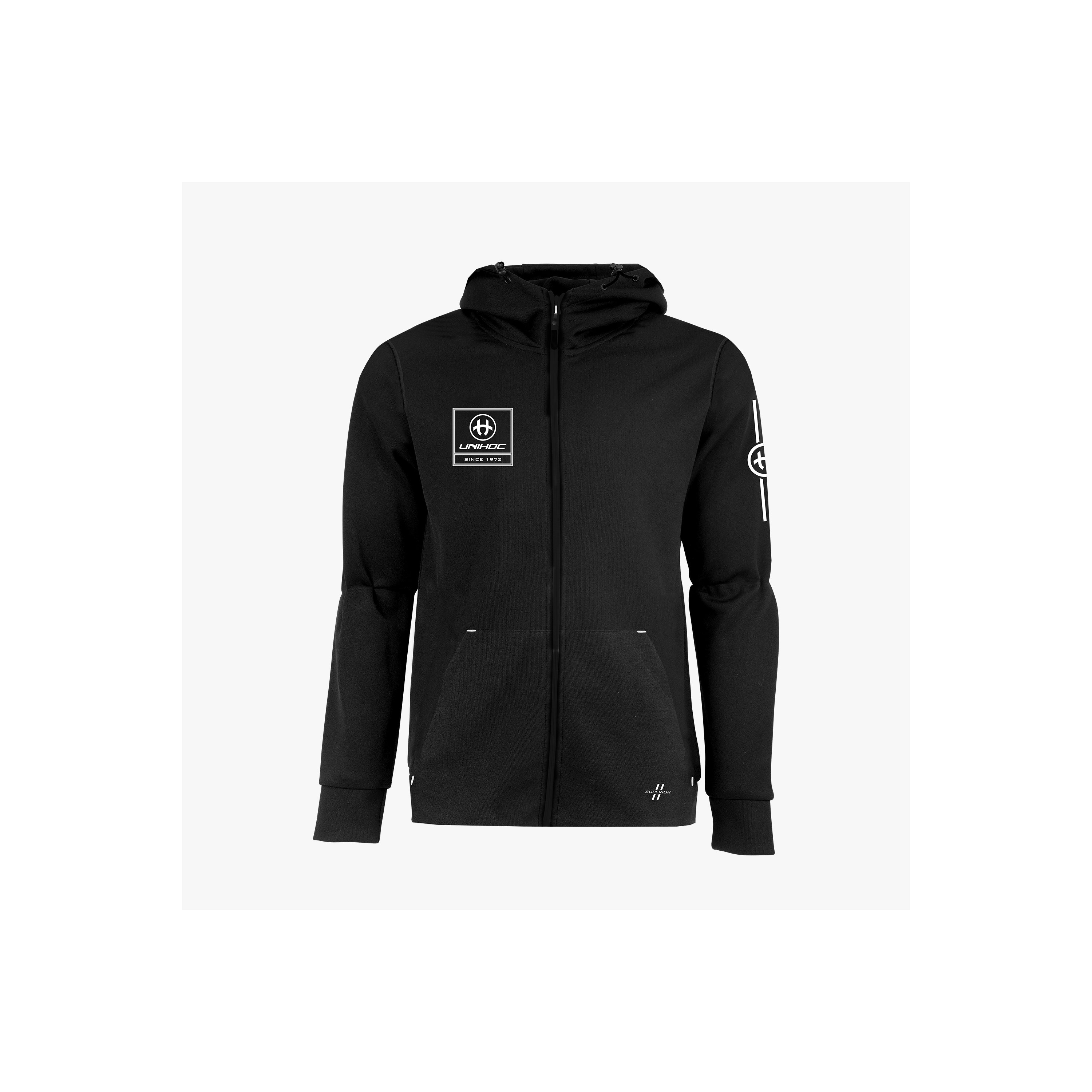 unihoc-hood-zip-superior-black-florbalexpert-cz