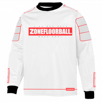Zone Goalie Sweater Monster2 White/Red