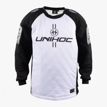 Unihoc Goalie Sweater Alpha White/Black