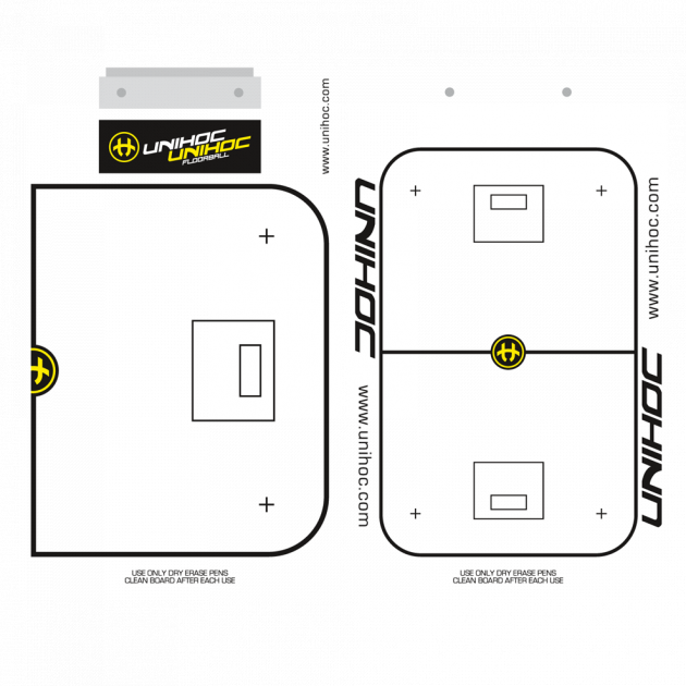 Unihoc tactic board 24x40 cm including pen